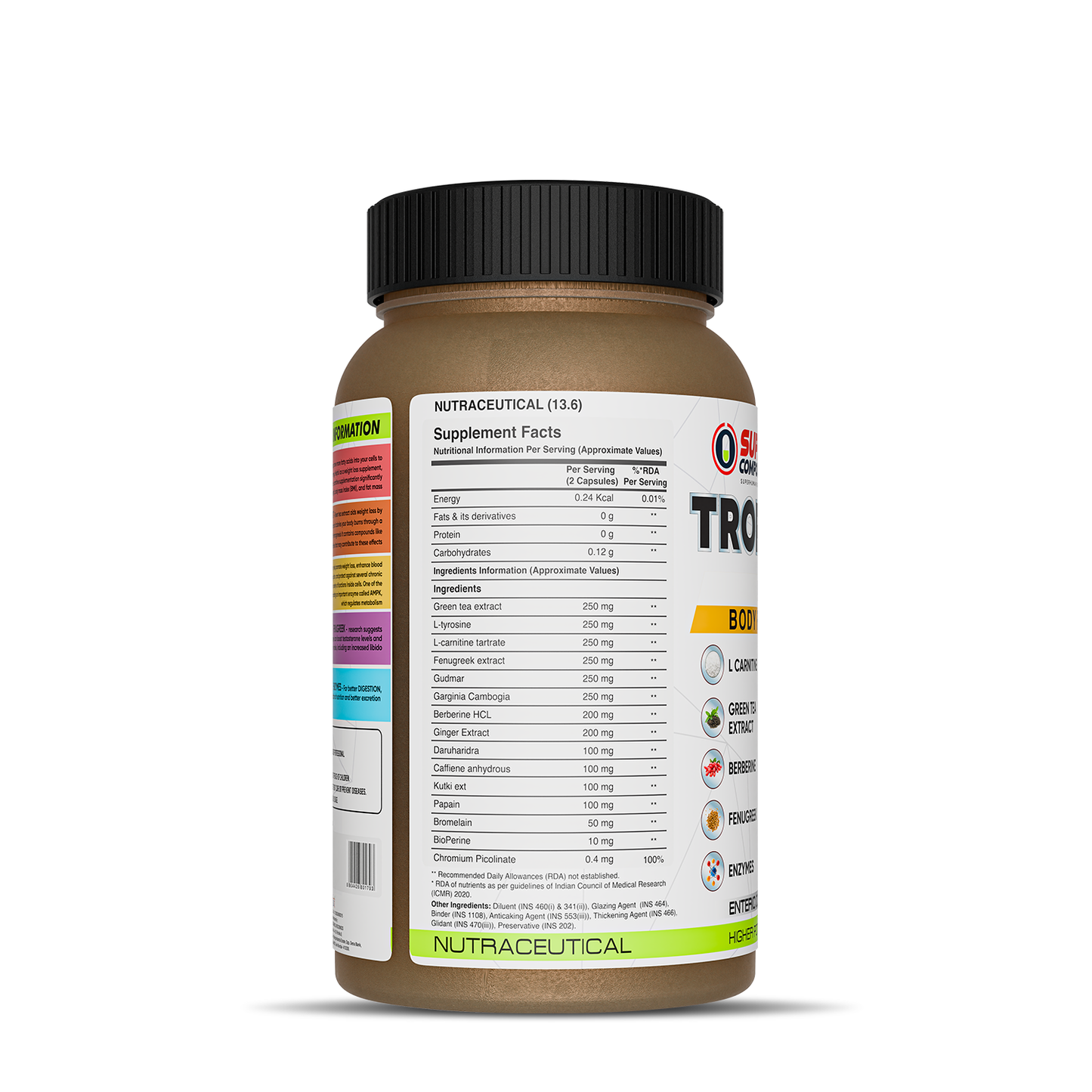 Trophy Body Fat Burner & Body Recomposition | Advanced Thermogenic Formula | Metabolism & Appetite Support | 60 Tablets - Livefit Store