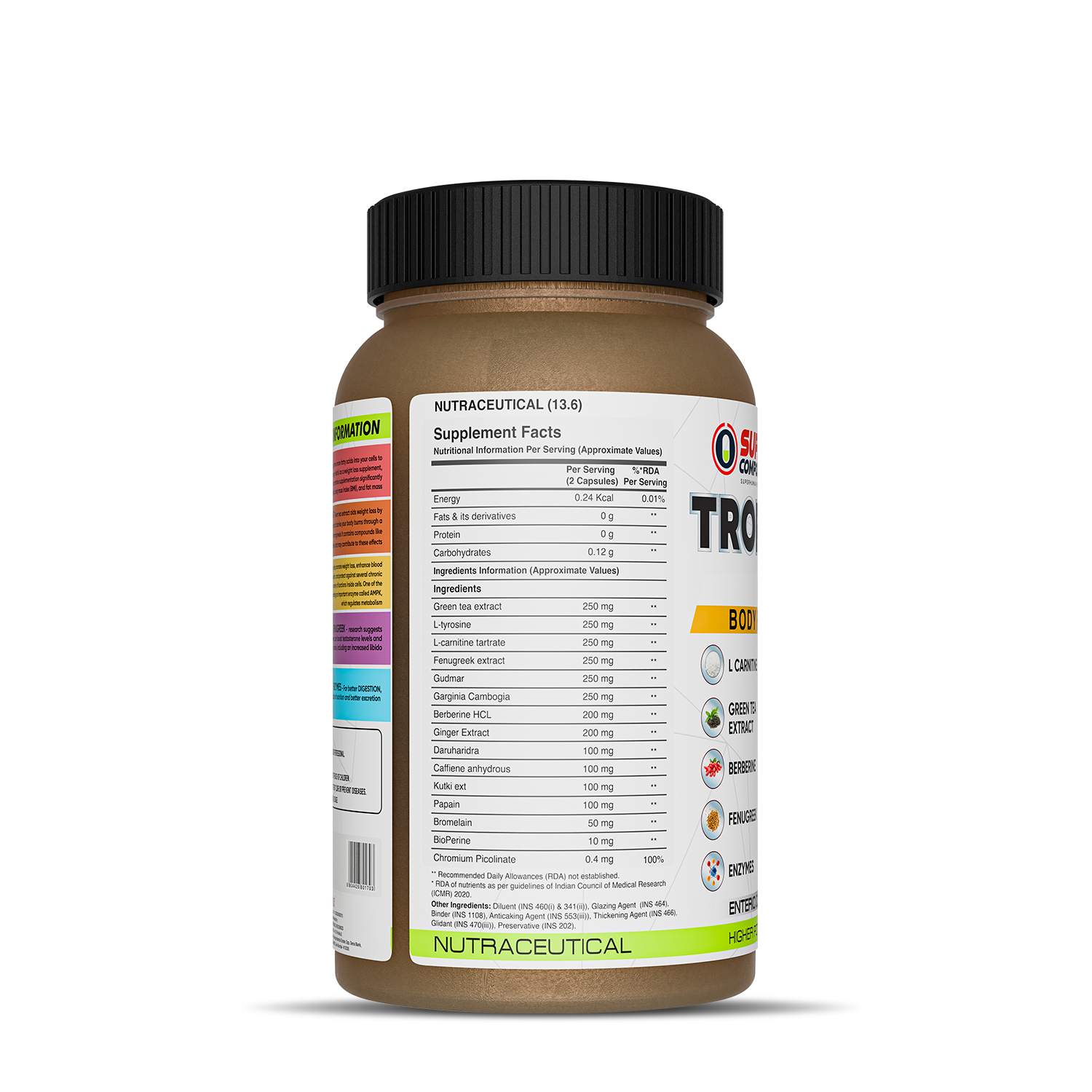 Trophy Body Fat Burner & Body Recomposition | Advanced Thermogenic Formula | Metabolism & Appetite Support | 60 Tablets - Livefit Store