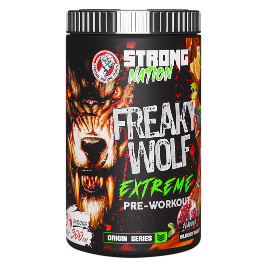 Freaky Wolf Extreme – Hardcore Pre Workout for Energy & Pumps