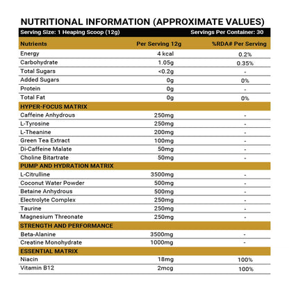 Tiger Fury – High-Stimulant Pre Workout for Energy & Focus