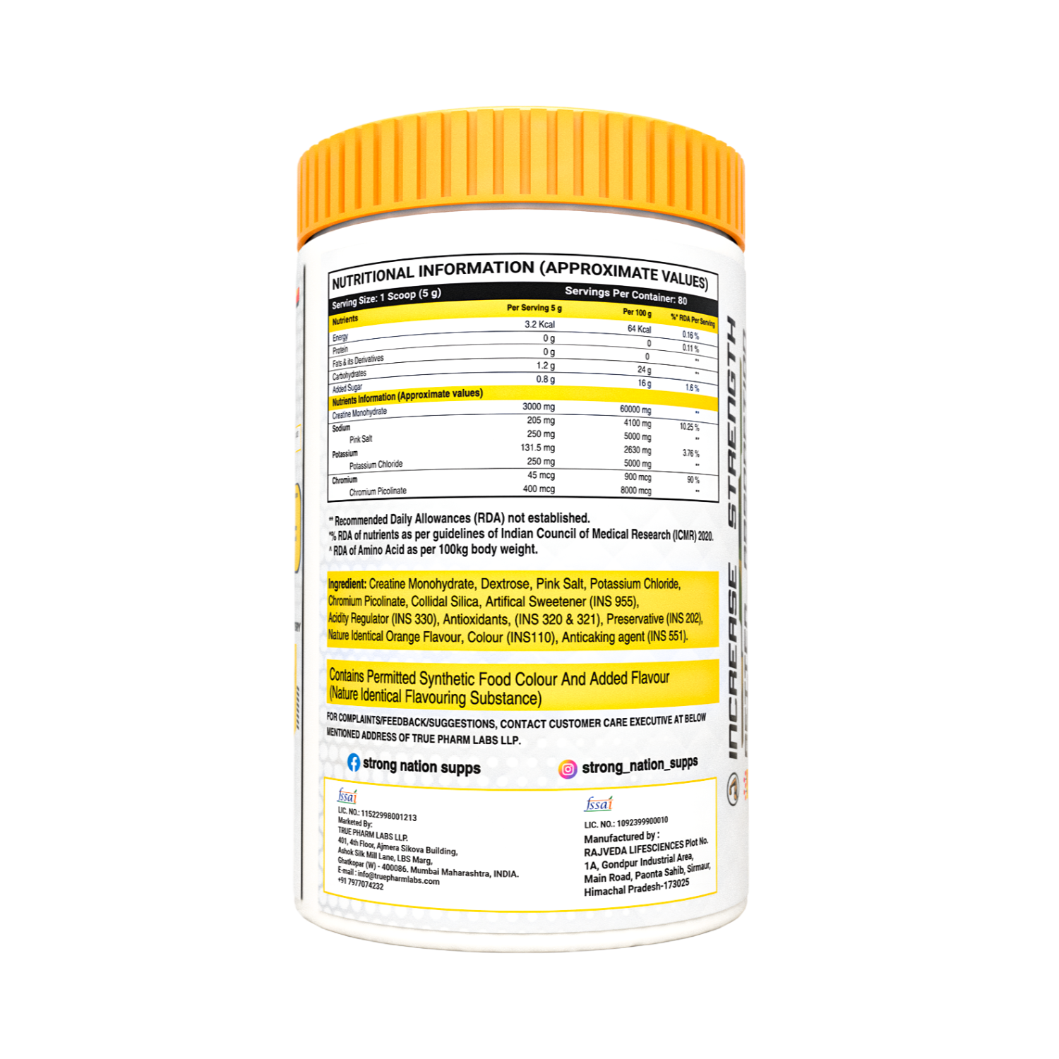 PHOSPHATE CREATINE - Livefit Store