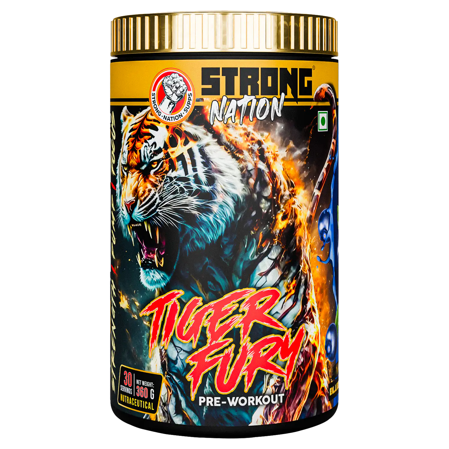 Tiger Fury – High-Stimulant Pre Workout for Energy & Focus