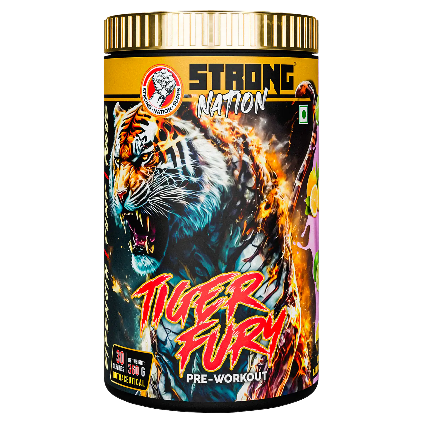 Tiger Fury – High-Stimulant Pre Workout for Energy & Focus