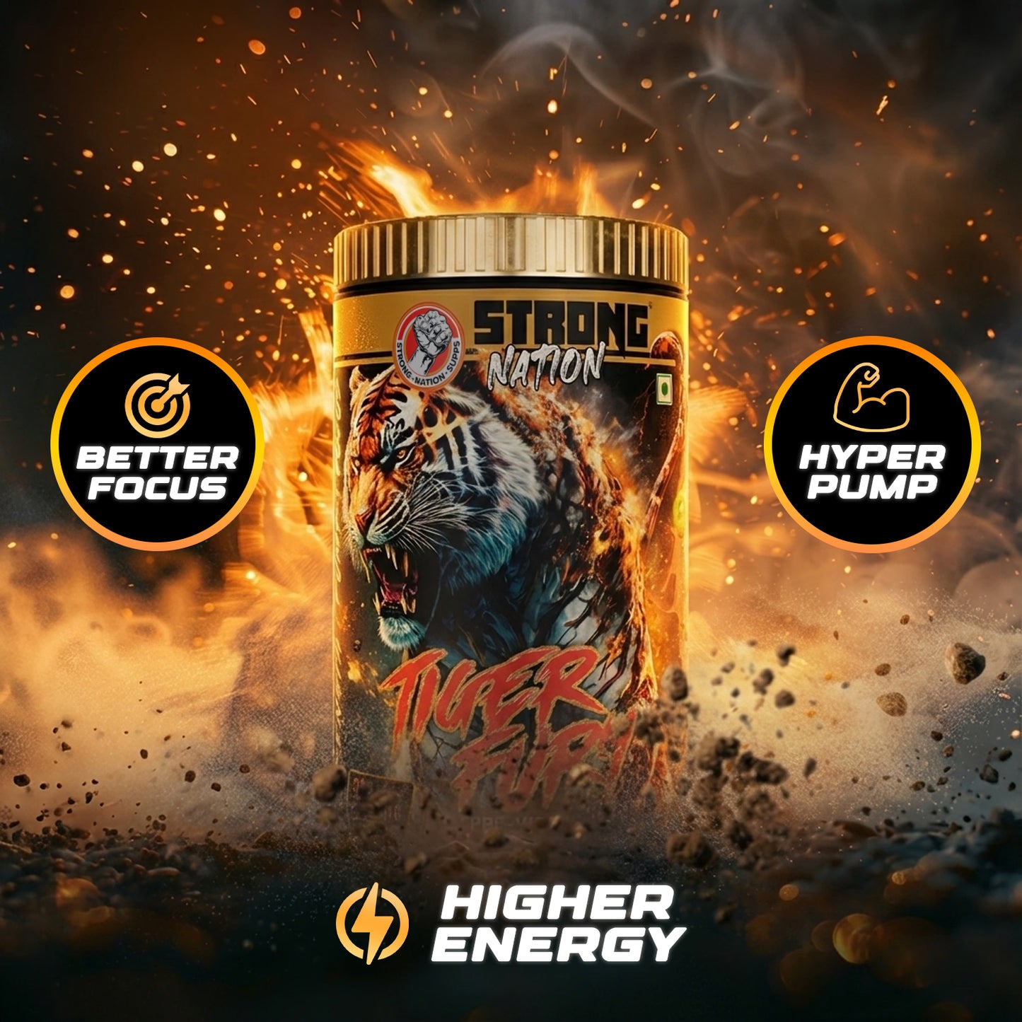 Tiger Fury – High-Stimulant Pre Workout for Energy & Focus
