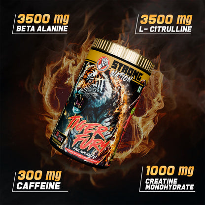 Tiger Fury – High-Stimulant Pre Workout for Energy & Focus