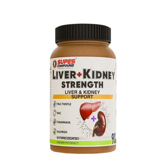 Liver + Kidney Strength | Advanced Liver & Kidney Support Formula | Milk Thistle, NAC & Punarnava | Detox & Organ Health Support | 90 Tablets